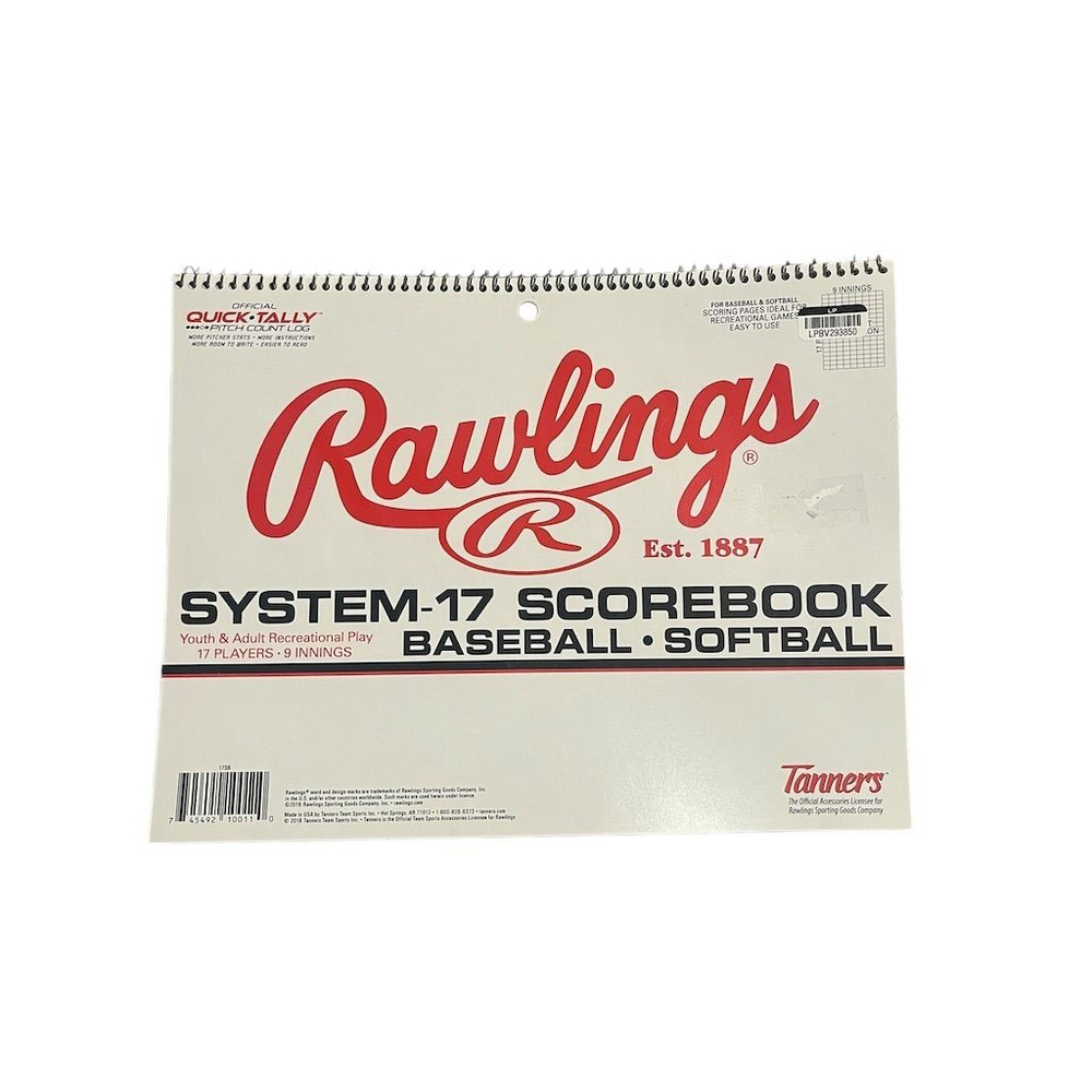 Rawlings Baseball Softball Scorebook System 17 Youth Adult